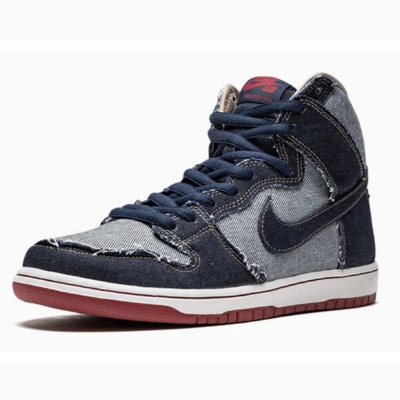 Nike SB Dunk High QS "Reese Forbes Denim" Sneakers - Picture 3 of 14